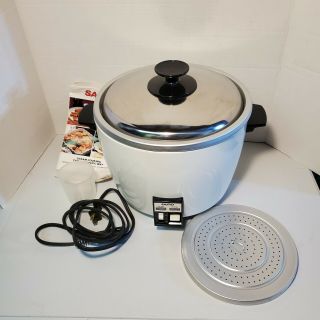 Vintage Sanyo 10 Cup Automatic Rice Cooker Food Steamer Ec 23 Vtg