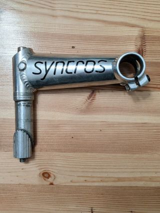 Vintage Syncros Cattleprod 22.  2mm Quill Stem 1 " Silver 130mm Rocky Mountain