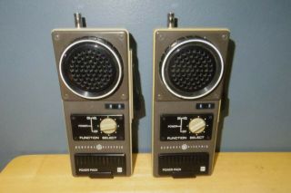 Vtg 1976 General Electric Recon - 1 Walkie Talkie Radios Model 3 - 5961c