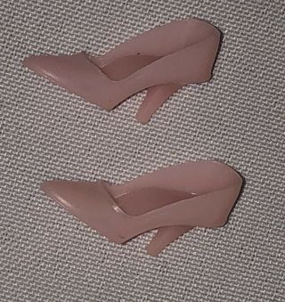 Vintage Barbie Pale Pink Closed Toe Heel Shoes Japan