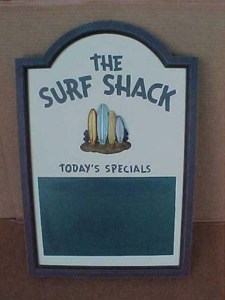 Vintage The Surf Shack Menu Board Sign Plaque Decorative Sign Beach House Bar D