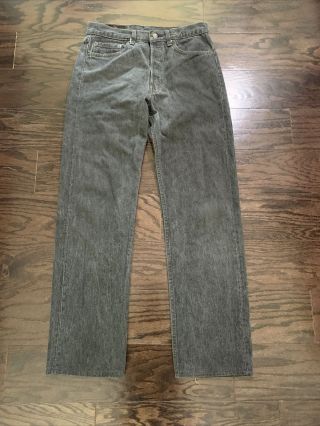 Vintage Levi’s 501 Black Denim Jeans Mens Size 32 X 34 Usa Made Vtg