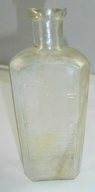 Vtg Dr A.  C Daniels Liniment Oster Coccus Oil Boston 1890 