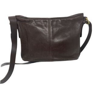 Coach Worth Vintage Leather Shoulder Bag Razor Brown 4143