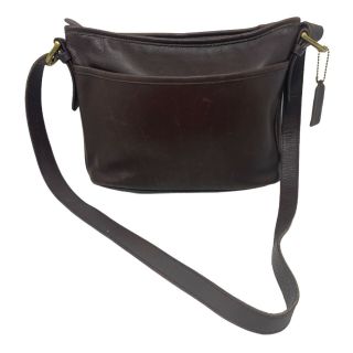 Coach Worth Vintage Leather Shoulder Bag Razor Brown 4143 2