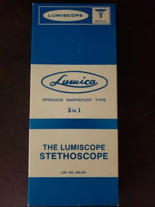 Vintage Lumica Stethoscope Made In Japan