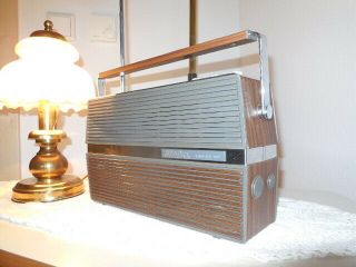 Vintage Transistor Koffer - Radio KUBA CAMARO 101 Farbe:Grey - Wood 70erJahre SELTEN 2