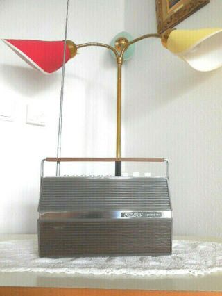 Vintage Transistor Koffer - Radio KUBA CAMARO 101 Farbe:Grey - Wood 70erJahre SELTEN 3