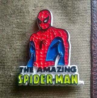Vintage Classic Marvel Comics " Spiderman " Fridge Plastic Magnet