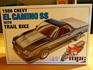 Mpc 1986 Chevy El Camino Ss With Trail Bike Model Kit