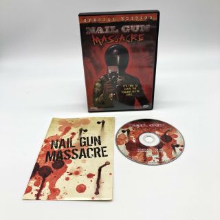 Nail Gun Massacre Dvd 2005 Special Edition Vintage 1985 Horror Movie Film Rare