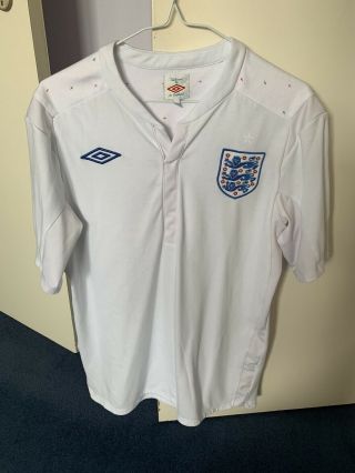 Retro Vintage Football Shirt England Umbro Large Size 40