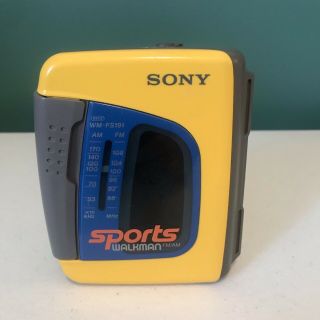 Vintage Sony Sports Walkman Cassette Player Am/fm Radio Wm - Fs191