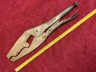Vintage Petersen Dewitt Vice Grip & Locking Pliers Specialty Tool For Gutters