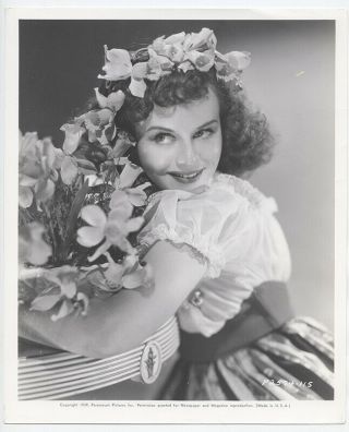 Paulette Goddard 1939 Vintage Hollywood Portrait Floral Daydream