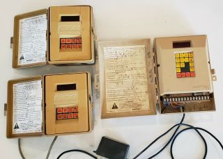 Rainbird Vintage Timer Controller - Set Of 3 - One Crc - 4a And Two Ez1 6 Zone
