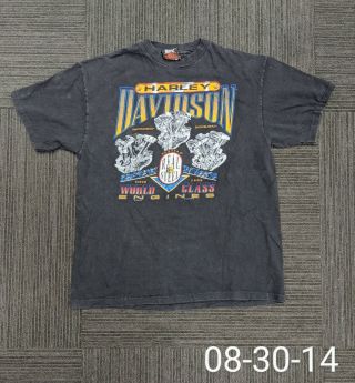 Vintage Harley Davidson Motorcycle 1995 Single Stitch T - Shirt Made In Usa L
