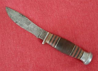 Vintage 1932 - 1940 Case Xx Fixed Blade Knife W/ Leather Handle