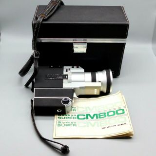 Vintage Sankyo Cm800 8 Film Movie Camera & Case Please Read