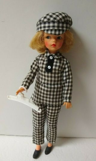Vintage Tina Cassini Black White Checked Pants Outfit Oleg Tag - Fits Tammy Doll