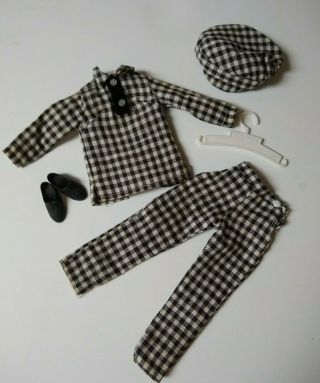 VINTAGE TINA CASSINI BLACK WHITE CHECKED PANTS OUTFIT OLEG TAG - FITS TAMMY DOLL 2