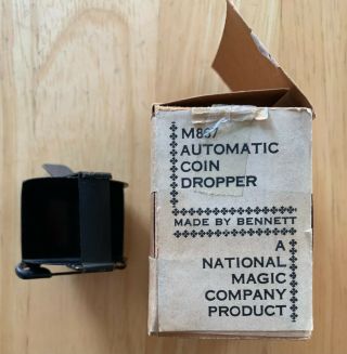 Vintage Magic Automatic Coin Dropper By Bennett - - National Magic Company