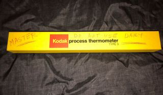 Kodak Process Thermometer Type 3 For Film Photograhy Dark Room Vintage