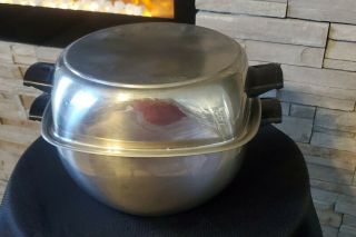Vtg Aristo Craft 6 Qt Stock Pot Pan 4 Ply Stainless Steel 18 - 8 West Bend W/ Lid