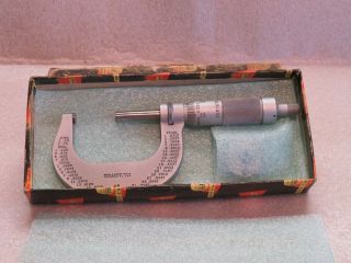 Vintage Brown & Sharpe 48 1 " To 2 " Micrometer With " 0 " Gage Tool