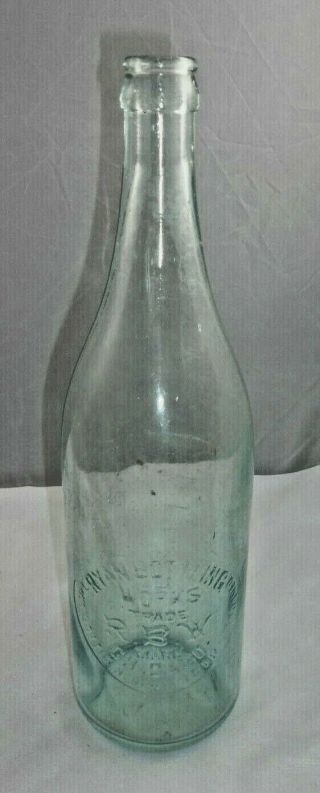 Vtg Ryan Bottling Chicago Ill Il Illinois Picnic Soda Bottle Aqua Bimal