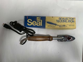 Vintage Seal Inc Sealector Electric Hand Tacking Iron (a10)