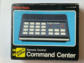 Radio Shack Plug N Power Remote Control Command Center Cat.  No.  61 - 2690 Vintage