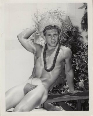 Gay: Vintage 1950s Semi - Nude Male 4x5 Bruce Of La Photograph David Zurborg G1