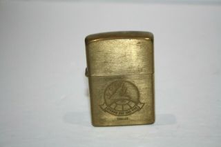 Vintage Usn Zippo Lighter Atkron One One Five Eagles Us Navy Attack Squadron