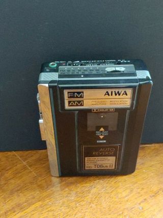 Vintage Aiwa Hs - T06mkii Am/fm Cassette Player Auto Reverse Private