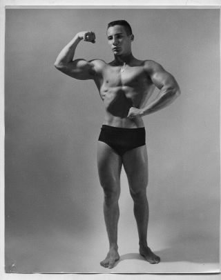 Za770 Vintage Photo Nude Male Man Model Athlete Bodybuilder Physique Wpg Bruce