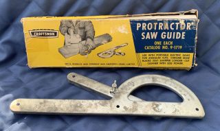 Vintage Sears Roebuck & Co Craftsman 1719 Protractor Saw Guide