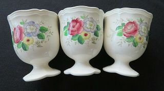 Three (3) Vintage Egg Cups Royal Doulton,  Malvern,  Multi - Color,  Candy Dishes