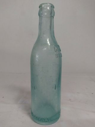 Vintage Coca - Cola glass bottle straight side RJ Shine Martinsburg W.  VA coke 2