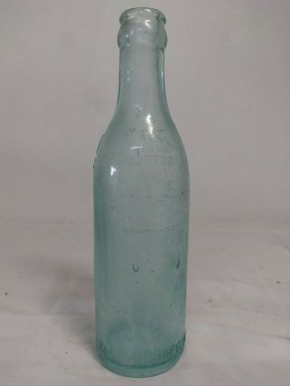 Vintage Coca - Cola glass bottle straight side RJ Shine Martinsburg W.  VA coke 3