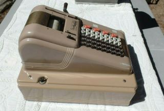 Rare Vintage Antique Victor Vs - 26 Business Adding Office Machine & Keys