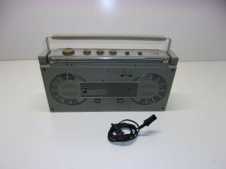Sharp GF - 4646 vintage silver AM/FM radio boombox 3