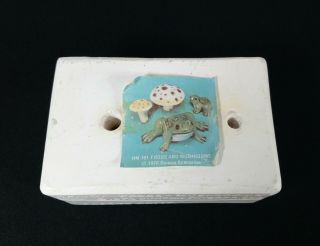 Vintage 1976 Duncan Molds Hm 101 Frogs And Mushrooms Ceramic Slip Casting Mold