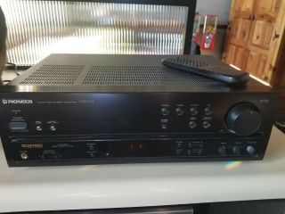 Vtg Pioneer Vsx - 305 5.  1 Dolby Surround A/v Stereo Receiver W Remote Bundle