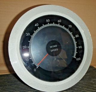 Anemometer Vintage 8 Inch Wide Dial Analog Wind Speed Gauge 8 Inch Dial