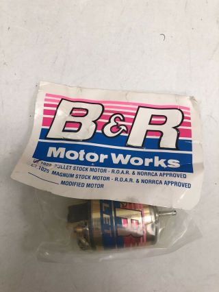 Vintage B&r Motor 1022 Brushed Racing Motor - Packaging - Very Rare & Htf