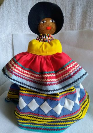 Vintage Native American Florida Seminole Indian Doll Patchwork Woman Palmetto 1