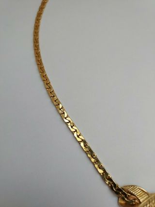 Vintage D ' orlan Boucher Gold Choker Necklace 1950s Piece 3