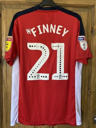 Crewe Alexandra Fc Match Worn Home Shirt 2018/19 Player Issue Vintage Finney £10