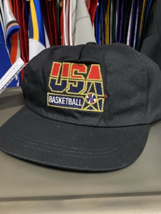 Vtg 1992 Dream Team Usa Basketball Hat Olympics Snap Back Cap Jordan Mcdonald’s